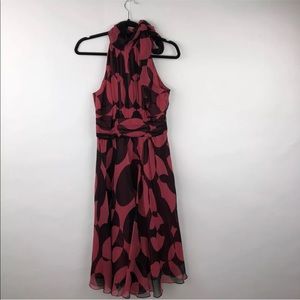 Coast Dress Sz 8 High Neck Cut-Out Back